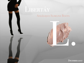 Sims 4 —  by Libertay — The Angelique slim-line boots provide a stunning combination of sophistication, poise and