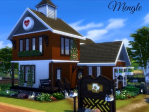 Sims 4 — Wither Veterinarian Clinic .04 [NOCC] by Mengle — Wither Vet Clinic is an old fashioned style cottage