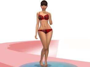Sims 4 — Christmas Underwear  by Vanilla_Lamb — Christmas Underwear 2 Colours, Red and Green They can be mixed and