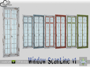 Sims 4 — WindowSet ScanLine Full 1x1 v1 R by BuffSumm — Part of the *Window Set ScanLine* Created by BuffSumm @ TSR