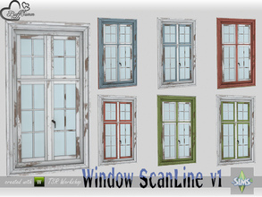Sims 4 — WindowSet ScanLine Single 1x1 v1 R by BuffSumm — Part of the *Window Set ScanLine* Created by BuffSumm @ TSR