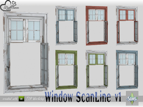 Sims 4 — WindowSet ScanLine Single 1x1 v1 open R by BuffSumm — Part of the *Window Set ScanLine* Created by BuffSumm @
