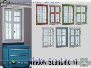 Sims 4 — WindowSet ScanLine Counter 1x1 v1 ceiling R by BuffSumm — Part of the *Window Set ScanLine* Created by BuffSumm