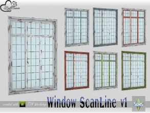 Sims 4 — WindowSet ScanLine Full 2x1 v1 R by BuffSumm — Part of the *Window Set ScanLine* Created by BuffSumm @ TSR