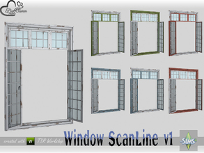 Sims 4 — WindowSet ScanLine Full 2x1 v1 open R by BuffSumm — Part of the *Window Set ScanLine* Created by BuffSumm @ TSR