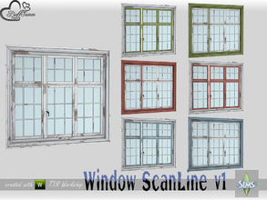 Sims 4 — ^WindowSet ScanLine Single 2x1 v1 R by BuffSumm — Part of the *Window Set ScanLine* Created by BuffSumm @ TSR
