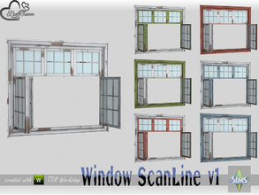 Sims 4 — WindowSet ScanLine Single 2x1 v1 open R by BuffSumm — Part of the *Window Set ScanLine* Created by BuffSumm @