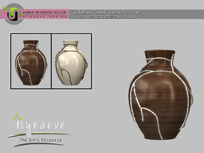 Sims 4 — Amber Vase V3 by NynaeveDesign — Amber Bedroom - Vase Located in: Decor - Miscellaneous Decor Decor - Clutter