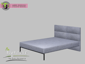 Sims 3 — Amber Bedframe by NynaeveDesign — Amber Bedroom - Bedframe Mix and Match it with the Amber Bedding. Located in: