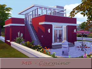 Sims 4 — MB-Carmino by matomibotaki — Little modern house for a couple or a single Sims, stylish and chic. Details: