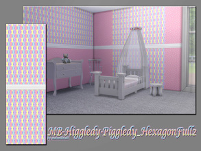 Sims 4 — MB-Higgledy-Piggledy_Hexagon_Full2 by matomibotaki — MB-Higgledy-Piggledy_Hexagon_Full2, lovely kidden wallpaper