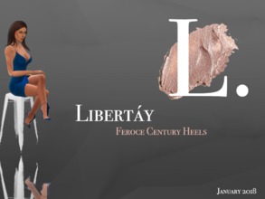 Sims 4 — Feroce century heels - Mesh needed by Libertay — The Feroce century heels incorporate both power and