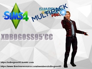 Sims 4 — Star Lord from the Guardians of the Galaxy vol. 2  Multipack by xdbogoss95 — Star Lord, man... legendary outlaw?