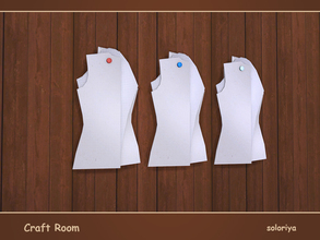 Sims 4 — Craft Room Sewing Patterns v2 by soloriya — Sewing patterns wall deco. Part of Craft Room set. 3 color