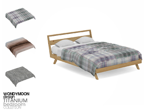 Sims 4 — Titanium Bed Cover by wondymoon — - Titanium Bedroom - Bed Cover - Wondymoon|TSR - Creations'2018