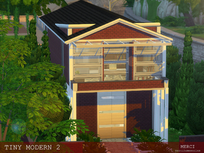 Sims 4 — TINY MODERN 2 by -Merci- — The New Model of TINY MODERN HOMES Tiny Modern is for the bussy people. If you work