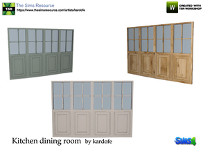 Sims 4 — kardofe_Kitchen dining room_Room divider by kardofe — Room divider in three color options, to make this little