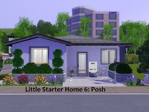 Sims 3 — Little Starter Home 6 Posh by Jujubee77 — One bedroom, one bathroom studio style home. Fun and colorful.