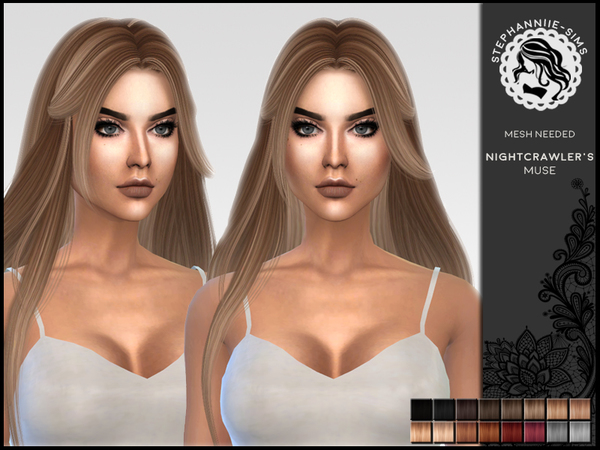 Sims 4 — Stephanniie-Sims - Muse **Mesh Needed** by Stephanniie-Sims — 16 natural colors for Nightcrawler's Muse. Comes