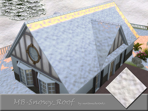 Sims 4 — MB-Snowy_Roof by matomibotaki — MB-Snowy_Roof, snowy roof for a winter time feeling for your Sims , created for