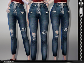 Sims 4 — MFS Coco Jeans by MissFortune — Standalone - 6 Colors - Custom thumbnail
