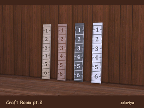 Sims 4 — Craft Room, pt2. Rule by soloriya — Huge decorative rule. You can place it on the floor or on any surfaces. Part