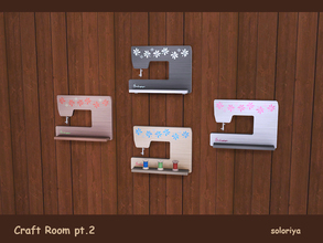 Sims 4 — Craft Room, pt2. Sewing Maching, functional shelf by soloriya — This functional shelf has 3 slots for very small