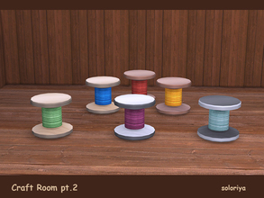 Sims 4 — Craft Room, pt2. Spool of Thread Armchair by soloriya — Spool of thread armchair. Part of Craft Room pt2 set. 4