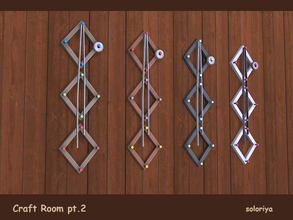 Sims 4 — Craft Room, pt2. Wall Deco with a Sewing Tape Measure by soloriya — Wall deco with a sewing tape measure. Part