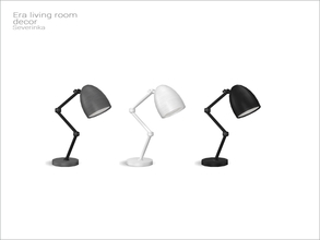 Sims 4 — [Era livingroom] - table lamp by Severinka_ — Table lamp From the set 'Era livingroom' Build / Buy category: