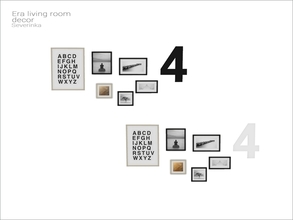 Sims 4 — [Era livingroom] - wall posters by Severinka_ — Wall decor and posters From the set 'Era livingroom' Build / Buy