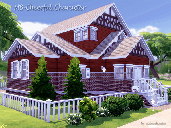 Sims 4 — MB-Cheerful_Character by matomibotaki — Lovely and cute family home with lot of space and cozy details.