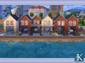 Sims 4 — Boathouses Stevedore by kilra2 — Have you always wanted to live by the sea? Then welcome in the Stevedore
