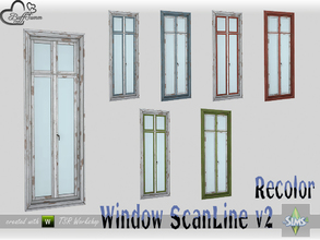 Sims 4 — WindowSet ScanLine Recolor Full 1x1 v2 by BuffSumm — Part of the *Window Set ScanLine* Created by BuffSumm @ TSR