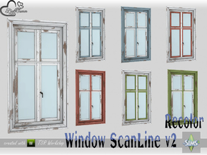 Sims 4 — WindowSet ScanLine Recolor Single 1x1 v2 by BuffSumm — Part of the *Window Set ScanLine* Created by BuffSumm @