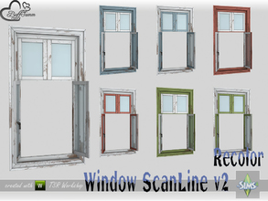 Sims 4 — WindowSet ScanLine Recolor Single 1x1 v2 open by BuffSumm — Part of the *Window Set ScanLine* Created by