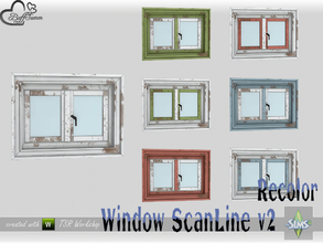 Sims 4 — WindowSet ScanLine Recolor Privacy 1x1 v2 by BuffSumm — Part of the *Window Set ScanLine* Created by BuffSumm @