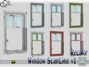 Sims 4 — WindowSet ScanLine Recolor Counter 1x1 v2 open by BuffSumm — Part of the *Window Set ScanLine* Created by
