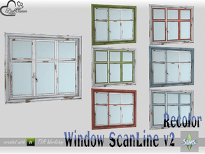 Sims 4 — WindowSet ScanLine Recolor Counter 2x1 v2 by BuffSumm — Part of the *Window Set ScanLine* Created by BuffSumm @