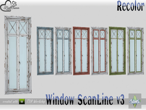 Sims 4 — WindowSet ScanLine Recolor Full 1x1 v3 by BuffSumm — Part of the *Window Set ScanLine* Created by BuffSumm @ TSR