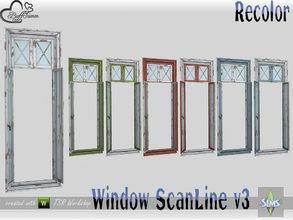 Sims 4 — WindowSet ScanLine Recolor Full 1x1 v3 open by BuffSumm — Part of the *Window Set ScanLine* Created by BuffSumm