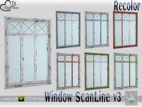 Sims 4 — WindowSet ScanLine Recolor Full 2x1 v3 by BuffSumm — Part of the *Window Set ScanLine* Created by BuffSumm @ TSR