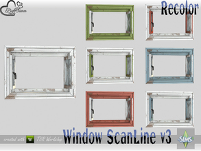 Sims 4 — WindowSet ScanLine Recolor Privacy 1x1 v3 open by BuffSumm — Part of the *Window Set ScanLine* Created by