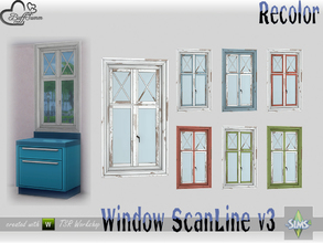 Sims 4 — WindowSet ScanLine Recolor Counter 1x1 v3 by BuffSumm — Part of the *Window Set ScanLine* Created by BuffSumm @