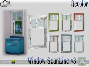 Sims 4 — WindowSet ScanLine Recolor Counter 1x1 v3 open by BuffSumm — Part of the *Window Set ScanLine* Created by