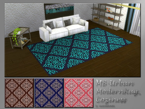 Sims 4 — MB-UrbanModernRug_Cozyness by matomibotaki — MB-UrbanModernRug_Cozyness, elegant and timeless patternd rug for a