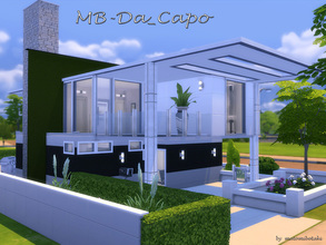 Sims 4 — MB-Da_Capo by matomibotaki — Stylish and modern family home with chic details: Stylish entrance, hall, kitchen