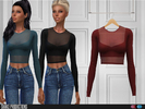 Sims 4 — ShakeProductions 101  by ShakeProductions — Tops/Blouses Handpainted 10 Colors