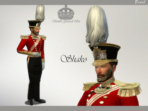 Sims 4 — Bruxel - British Shako Hat by Bruxel — A Victorian era British Shako hat. Worn around the 1800's. This General