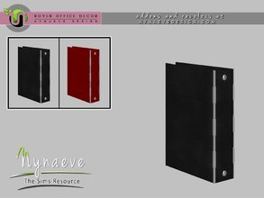 Sims 4 — Rover Ring Binder by NynaeveDesign — Part of: Rover Office Decor